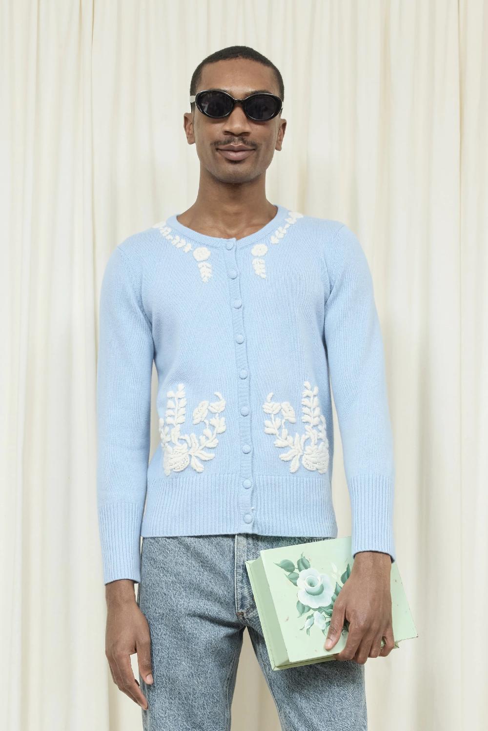 tanner fletcher Gladys Hand Embroidered Cardigan