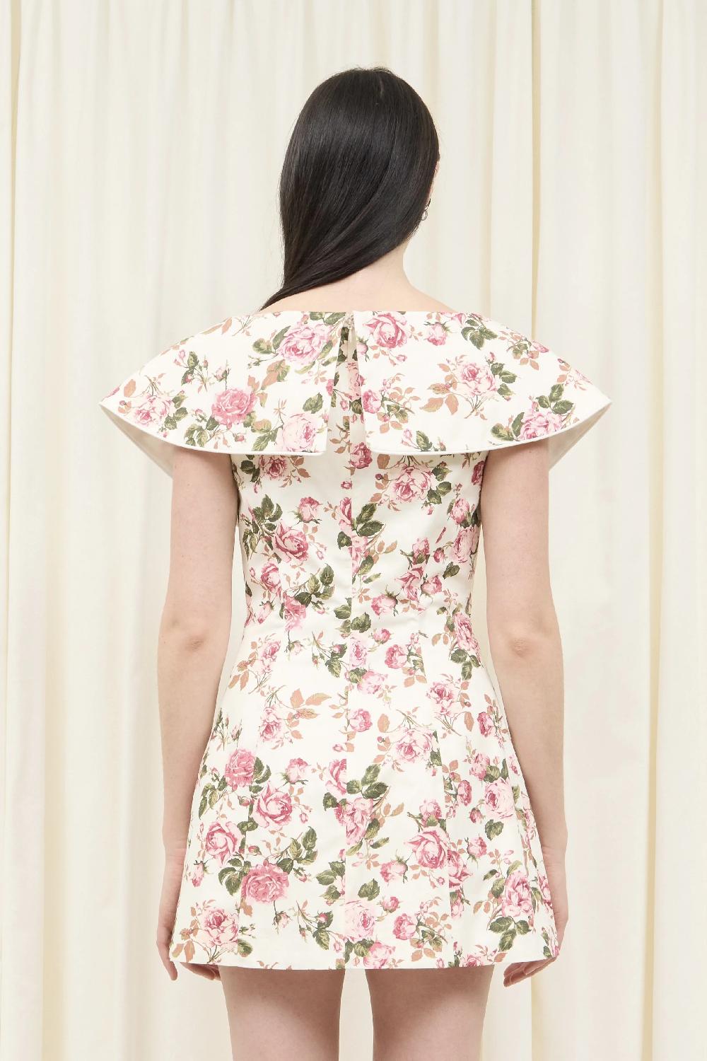 Tanner Fletcher Gretchen Wide Neck Mini Dress