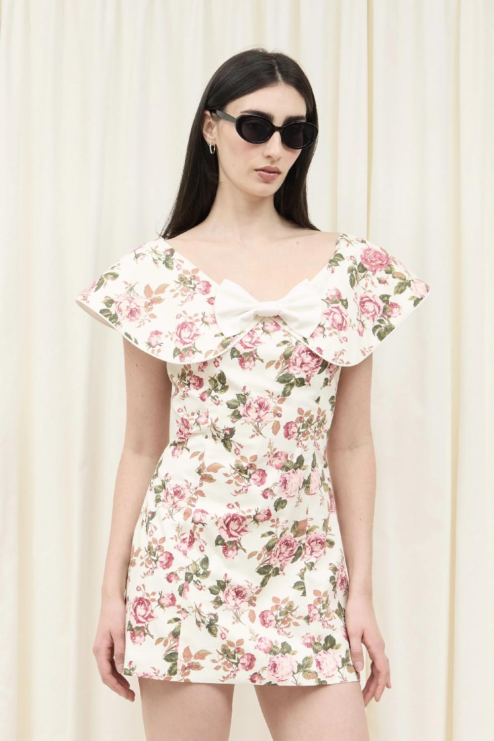 tanner fletcher Gretchen Wide Neck Mini Dress