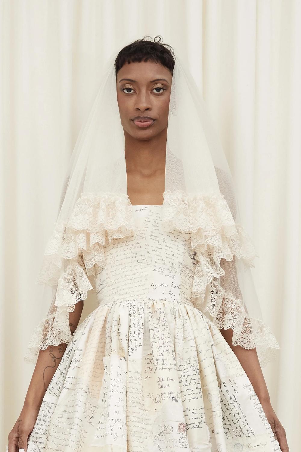 tanner fletcher Gwendolyn Lace Tiered Veil