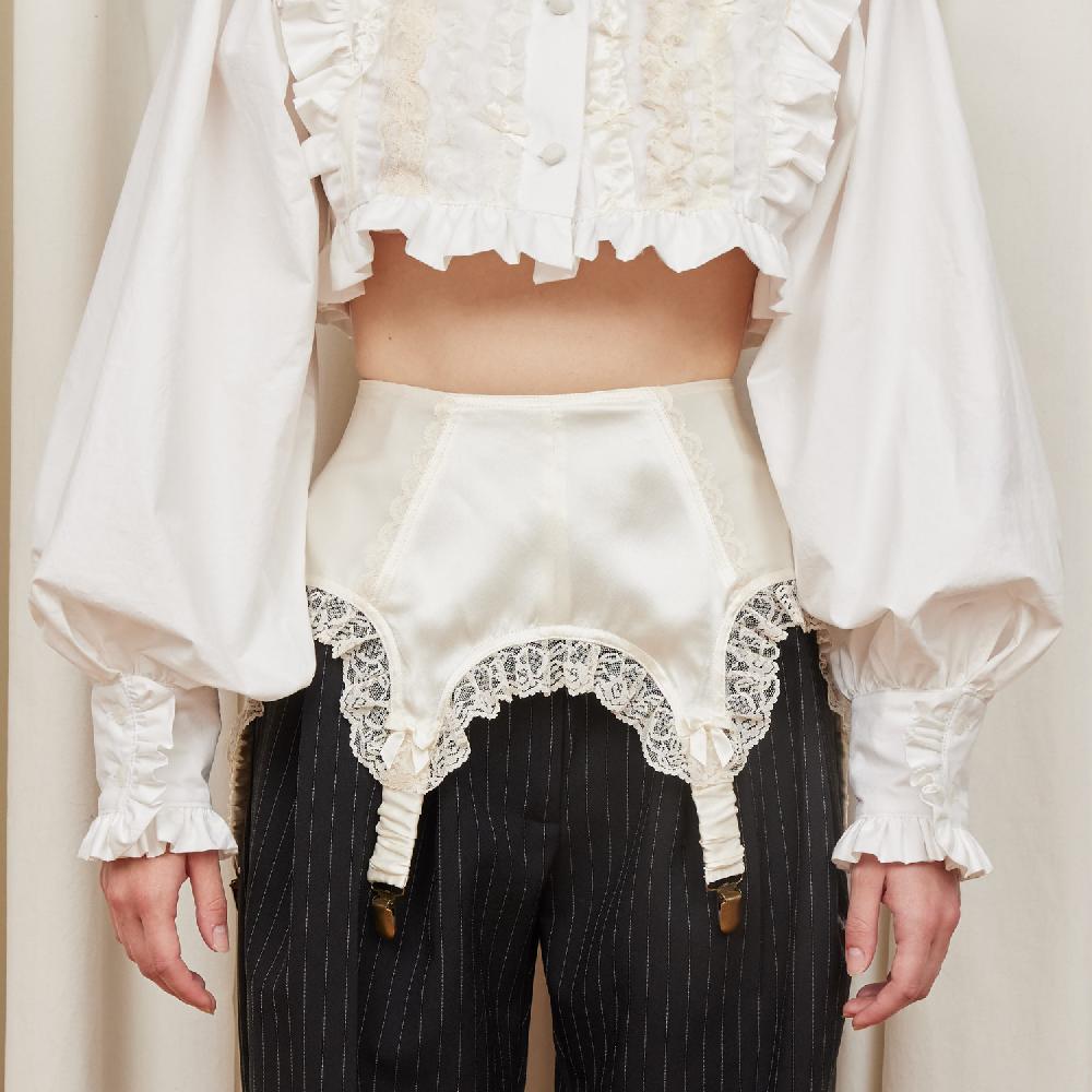 Tanner Fletcher Harriet Bow Detail Garter Belt