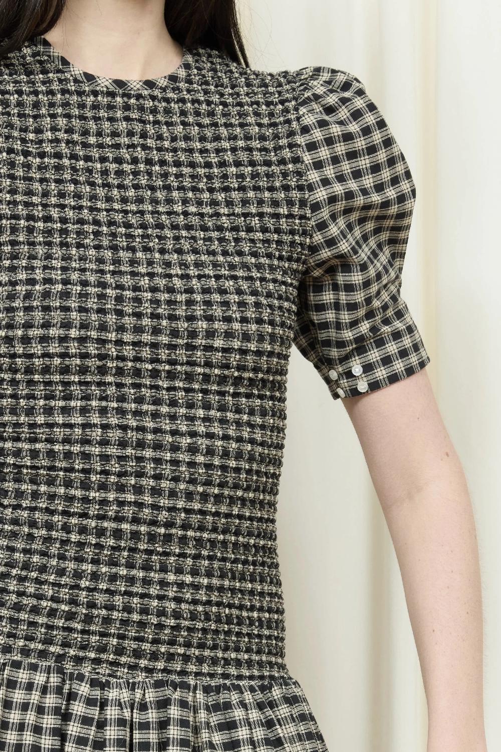 Tanner Fletcher Imelda Smocked Midi Dress