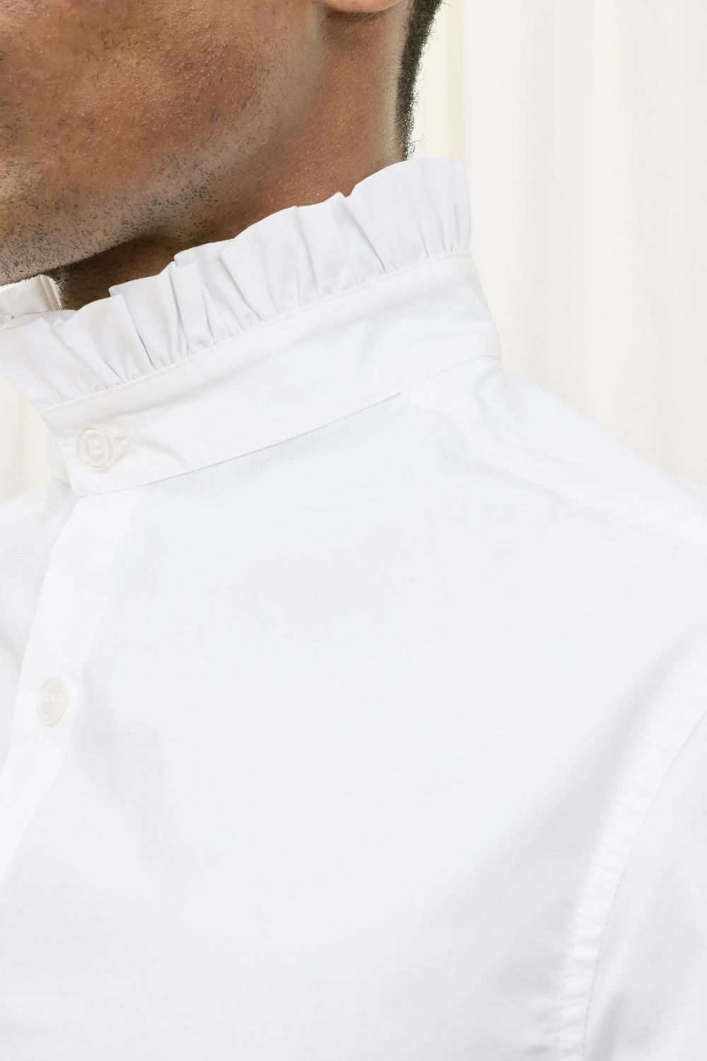 Tanner Fletcher Julien Ruffle Collar Shirt