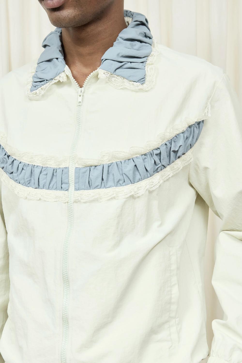 Tanner Fletcher Kennedy Ruched Stripe Track Jacket