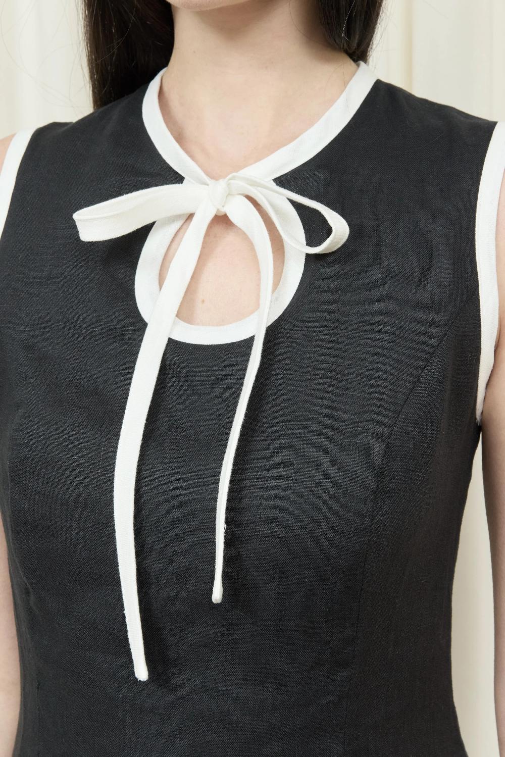 Tanner Fletcher Kit Keyhole Mini Dress