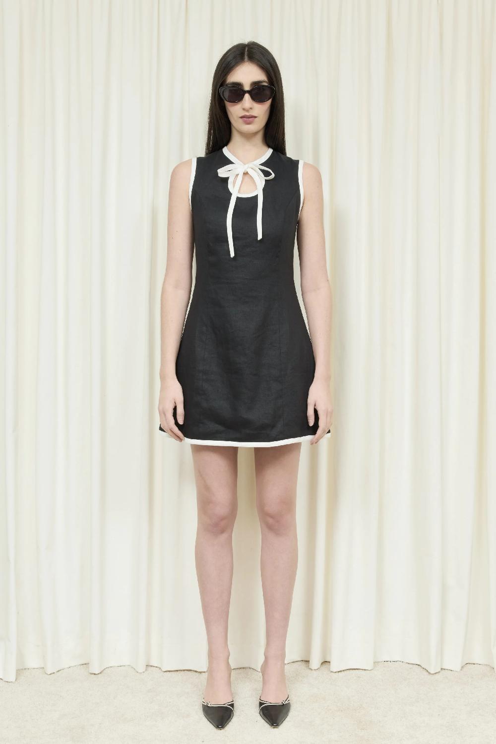 Tanner Fletcher Kit Keyhole Mini Dress