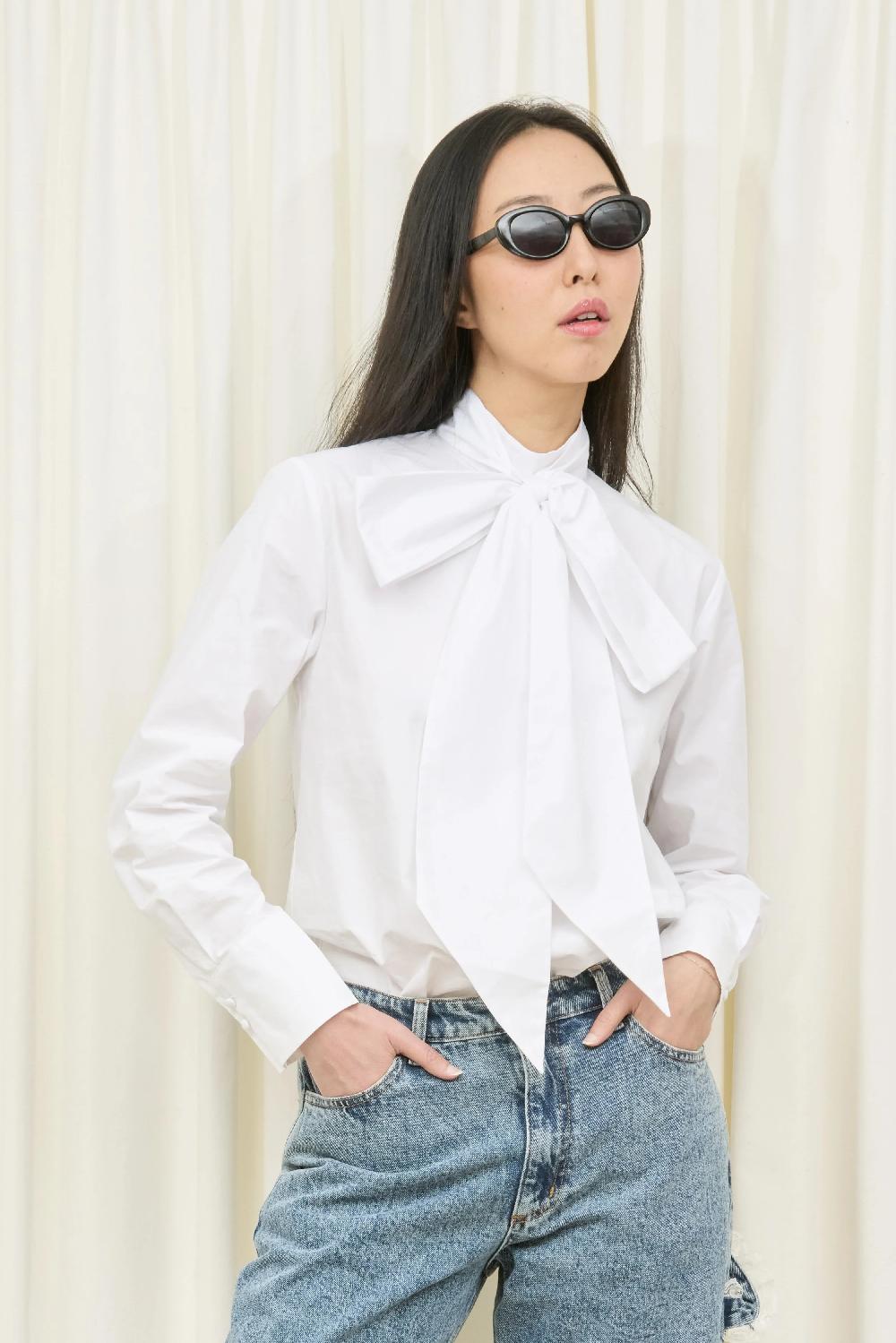 Tanner Fletcher Laurence Pussybow Shirt