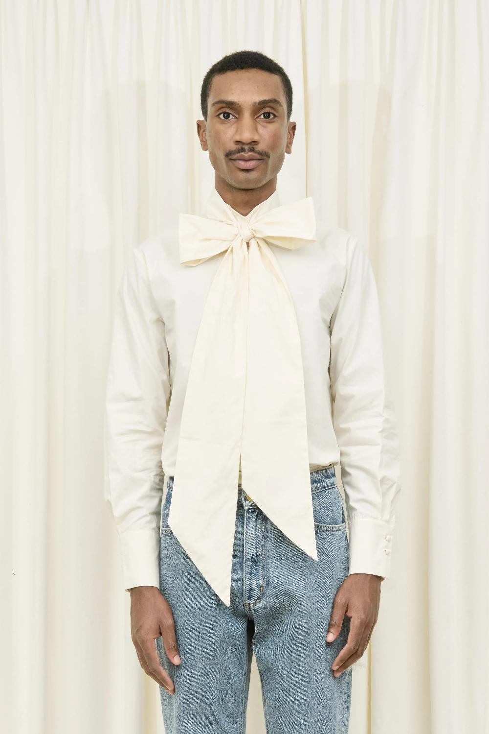 tanner fletcher Laurence Pussybow Shirt