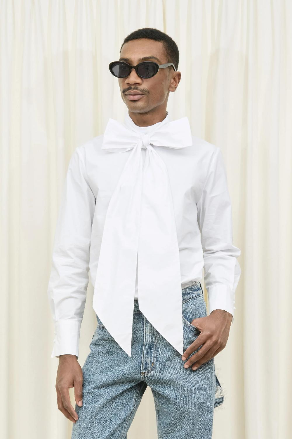 tanner fletcher Laurence Pussybow Shirt