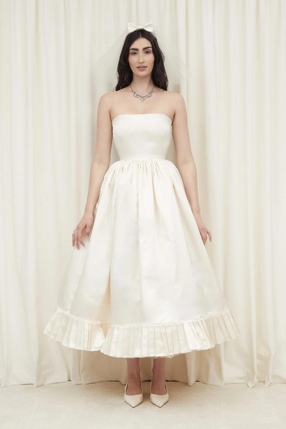 Tanner Fletcher Lucille Pleated Petticoat Ballgown
