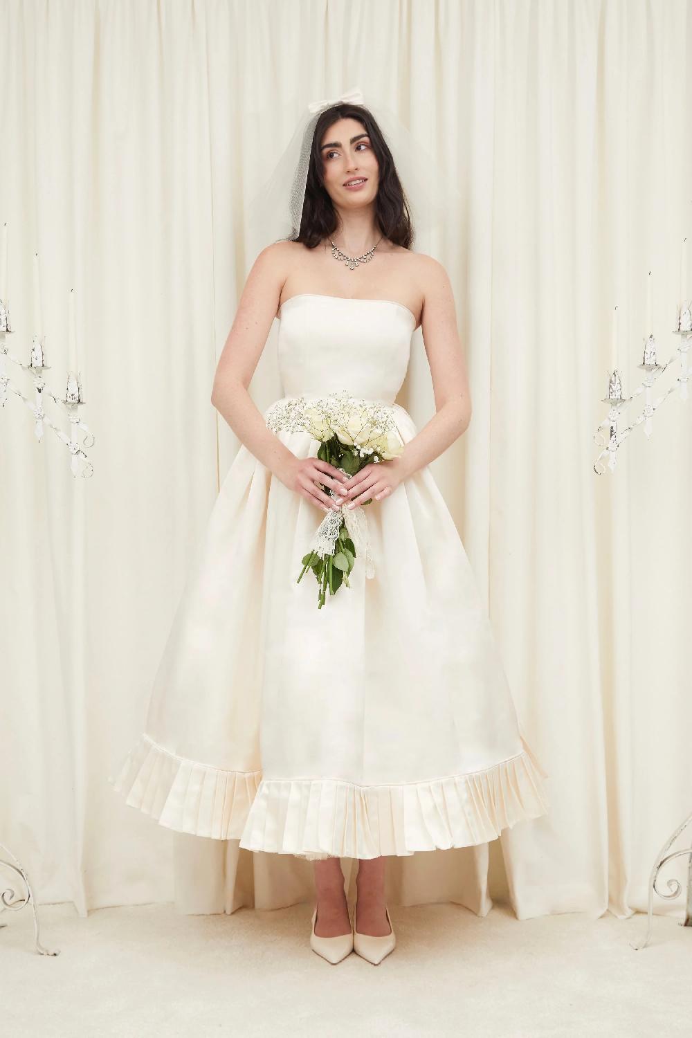 Tanner Fletcher Lucille Pleated Petticoat Ballgown
