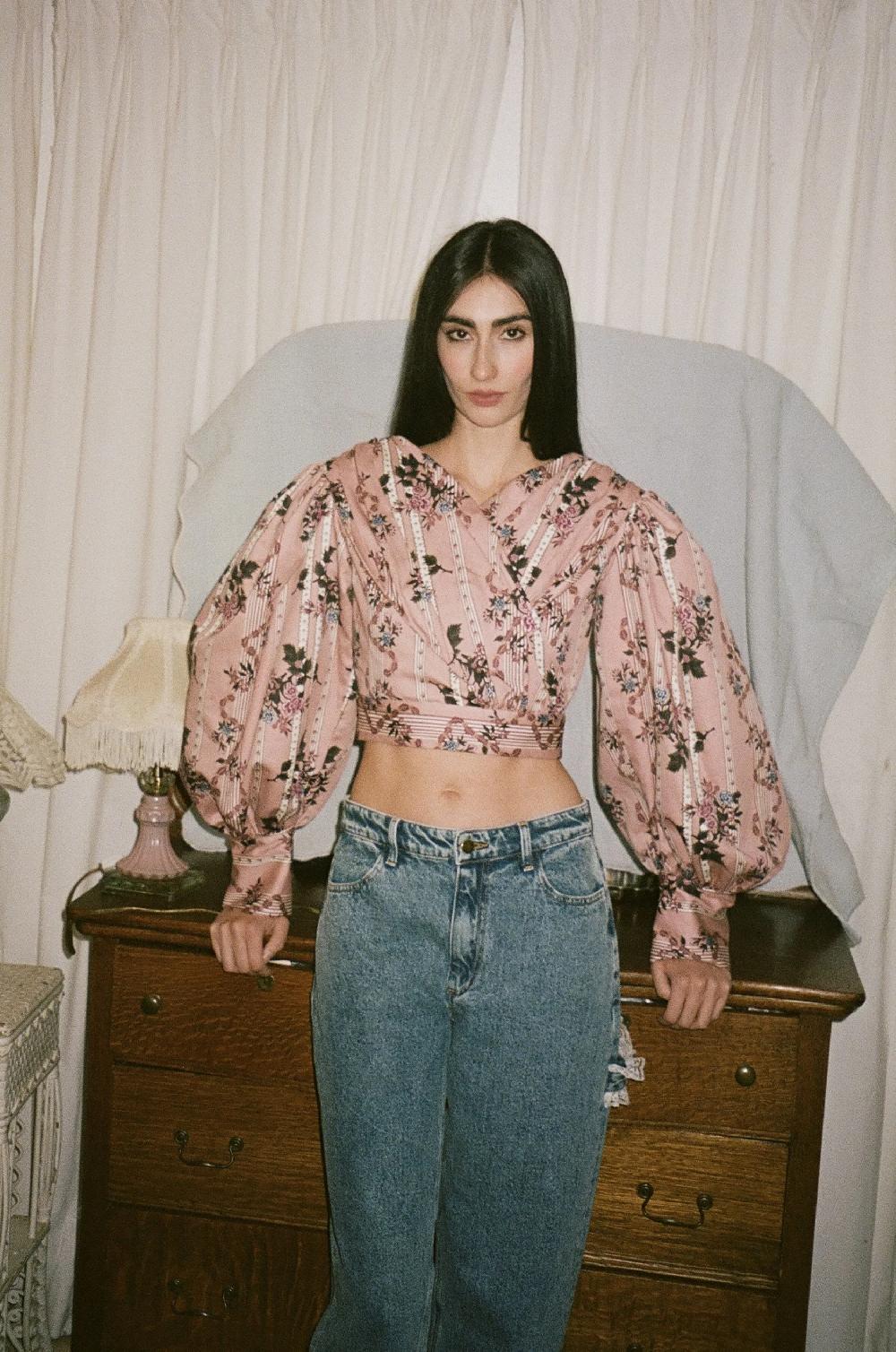 tanner fletcher Magdalene Sweetheart Blouse