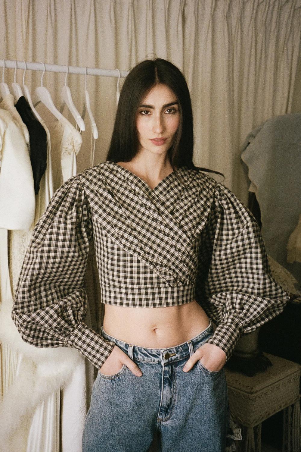 tanner fletcher Magdalene Sweetheart Blouse