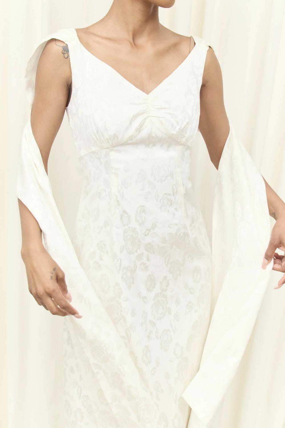 Tanner Fletcher Margaret Jacquard Scarf Gown