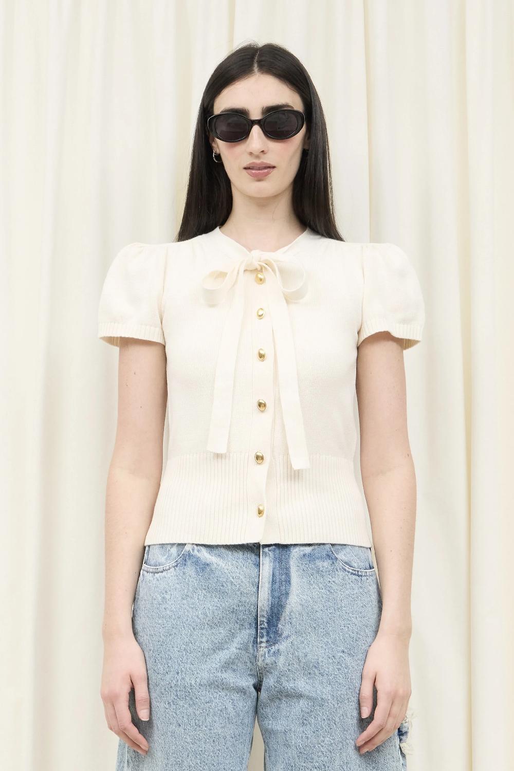 Tanner Fletcher Matilda Pussybow Cardigan