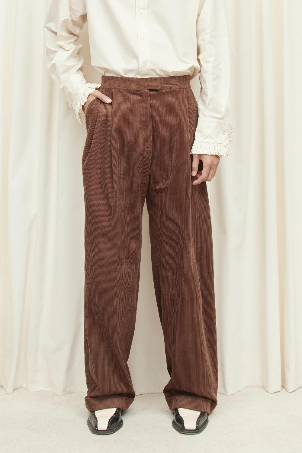 Tanner Fletcher Maynard Cuffed Corduroy Trouser