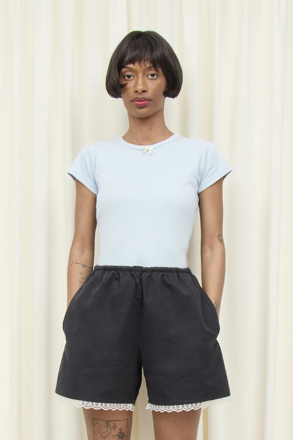 Tanner Fletcher Nellie Satin Bow Baby Tee