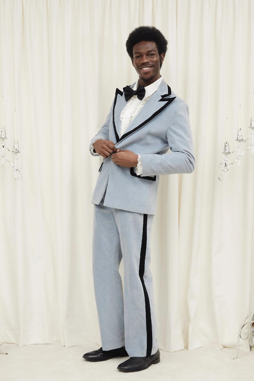 Tanner Fletcher Norma Velvet Tuxedo Pant