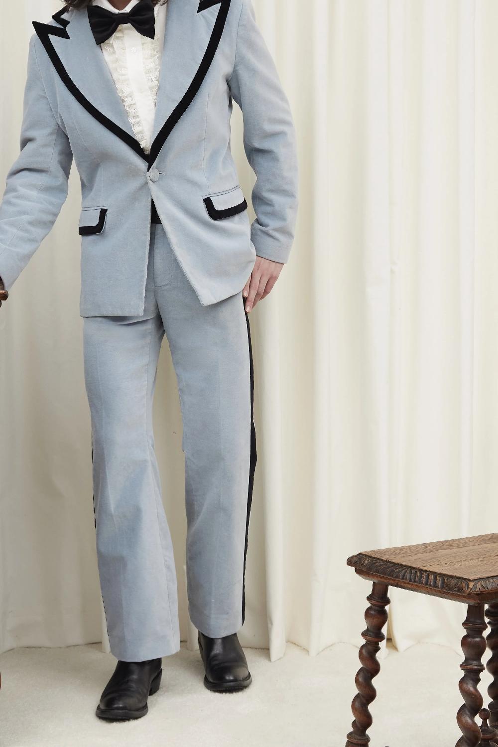 Tanner Fletcher Norma Velvet Tuxedo Pant