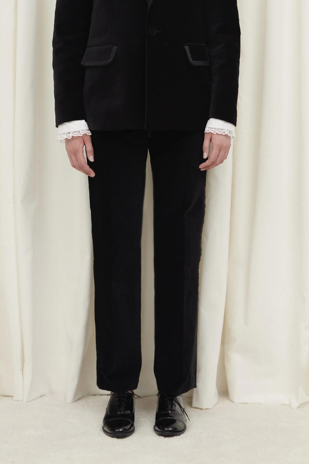 Tanner Fletcher Norma Velvet Tuxedo Pant