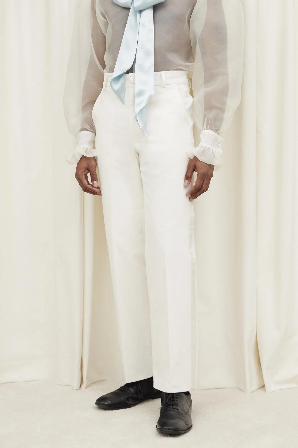 tanner fletcher Norma Velvet Tuxedo Pant