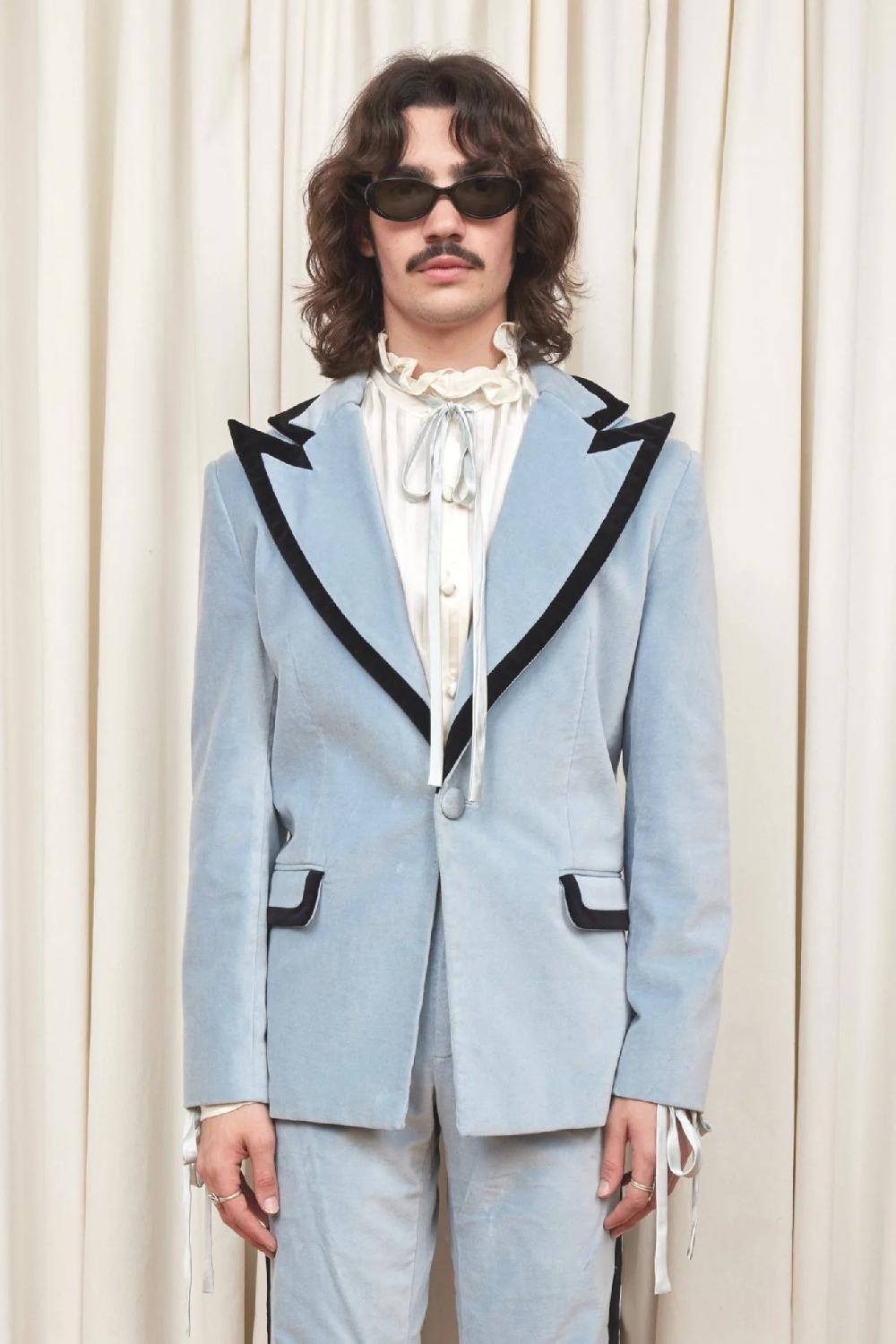 Tanner Fletcher Norman Velvet Tuxedo Blazer