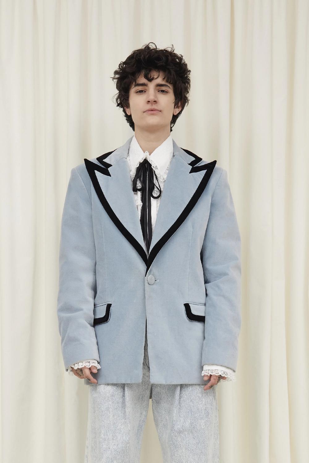 Tanner Fletcher Norman Velvet Tuxedo Blazer