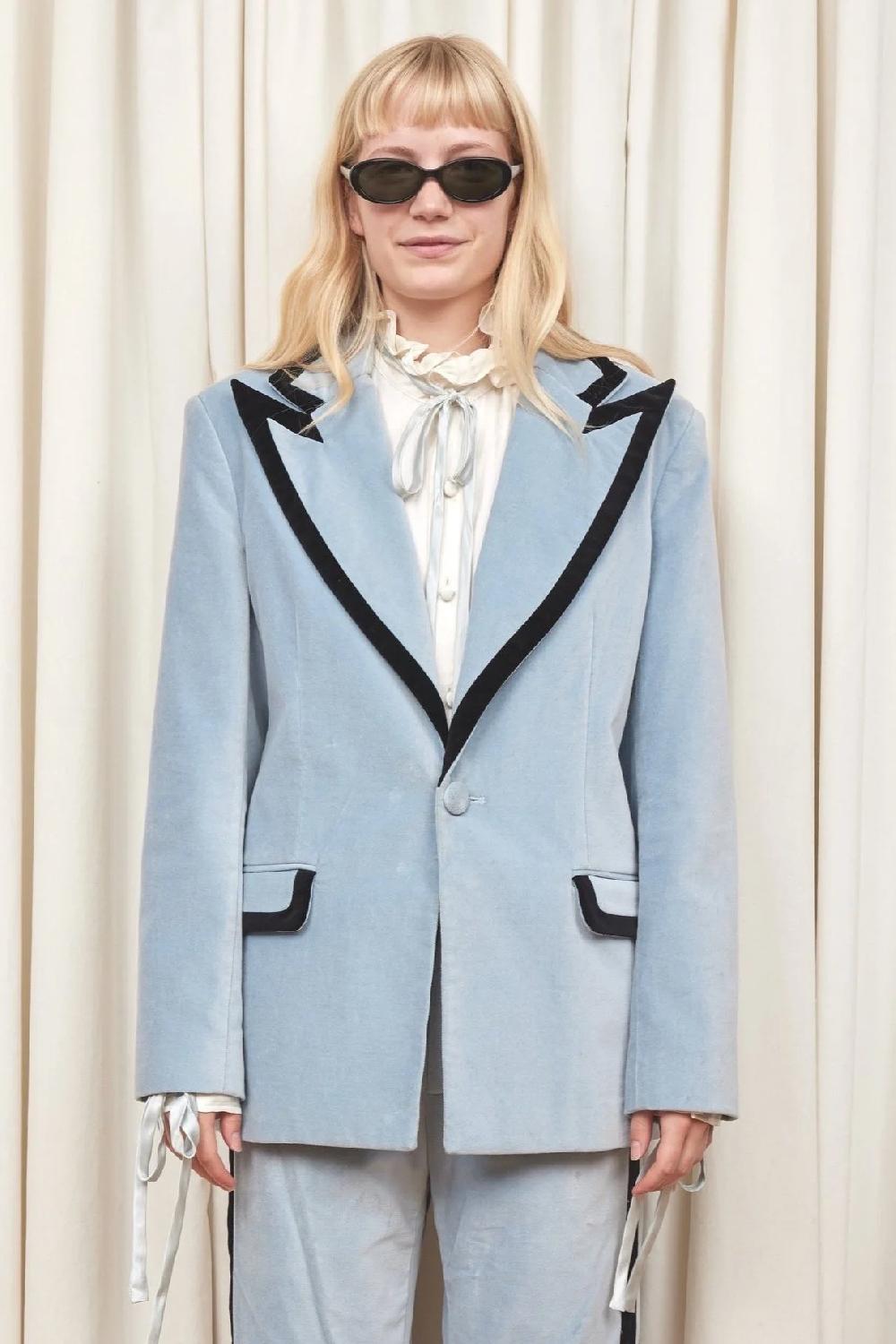 Tanner Fletcher Norman Velvet Tuxedo Blazer