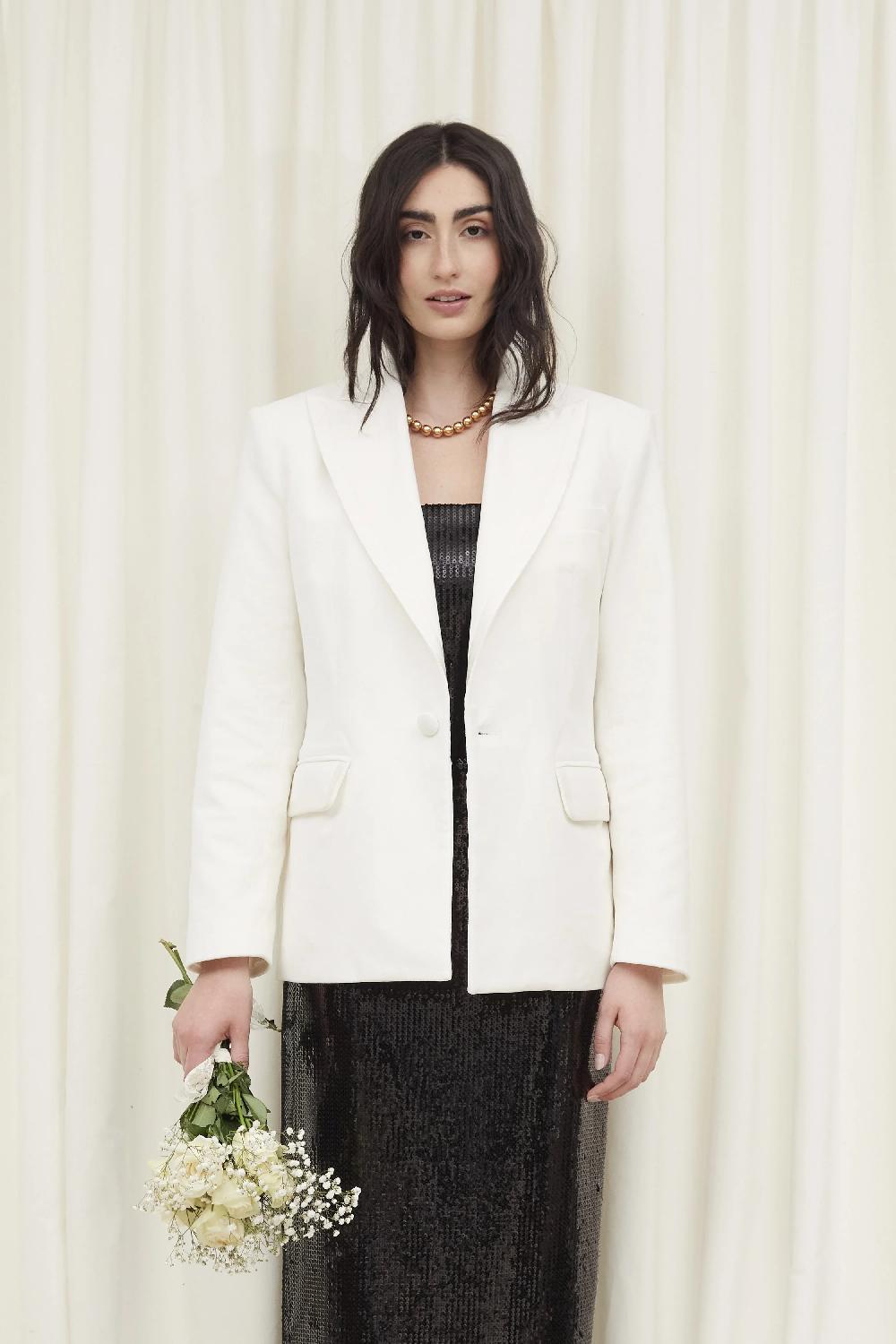 Tanner Fletcher Norman Velvet Tuxedo Blazer