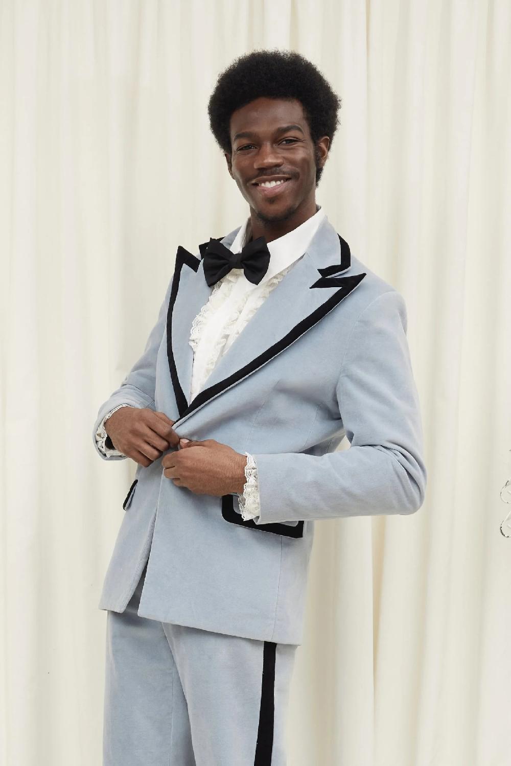 tanner fletcher Norman Velvet Tuxedo Blazer