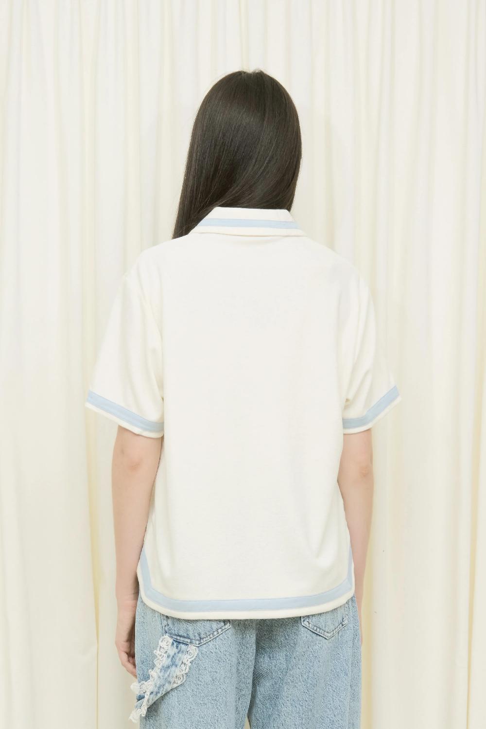 Tanner Fletcher Orson Velour Quarter Zip Polo