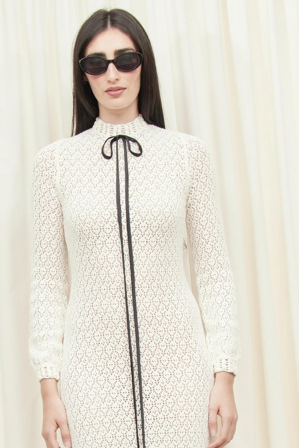 Tanner Fletcher Patsy Pointelle Midi Dress