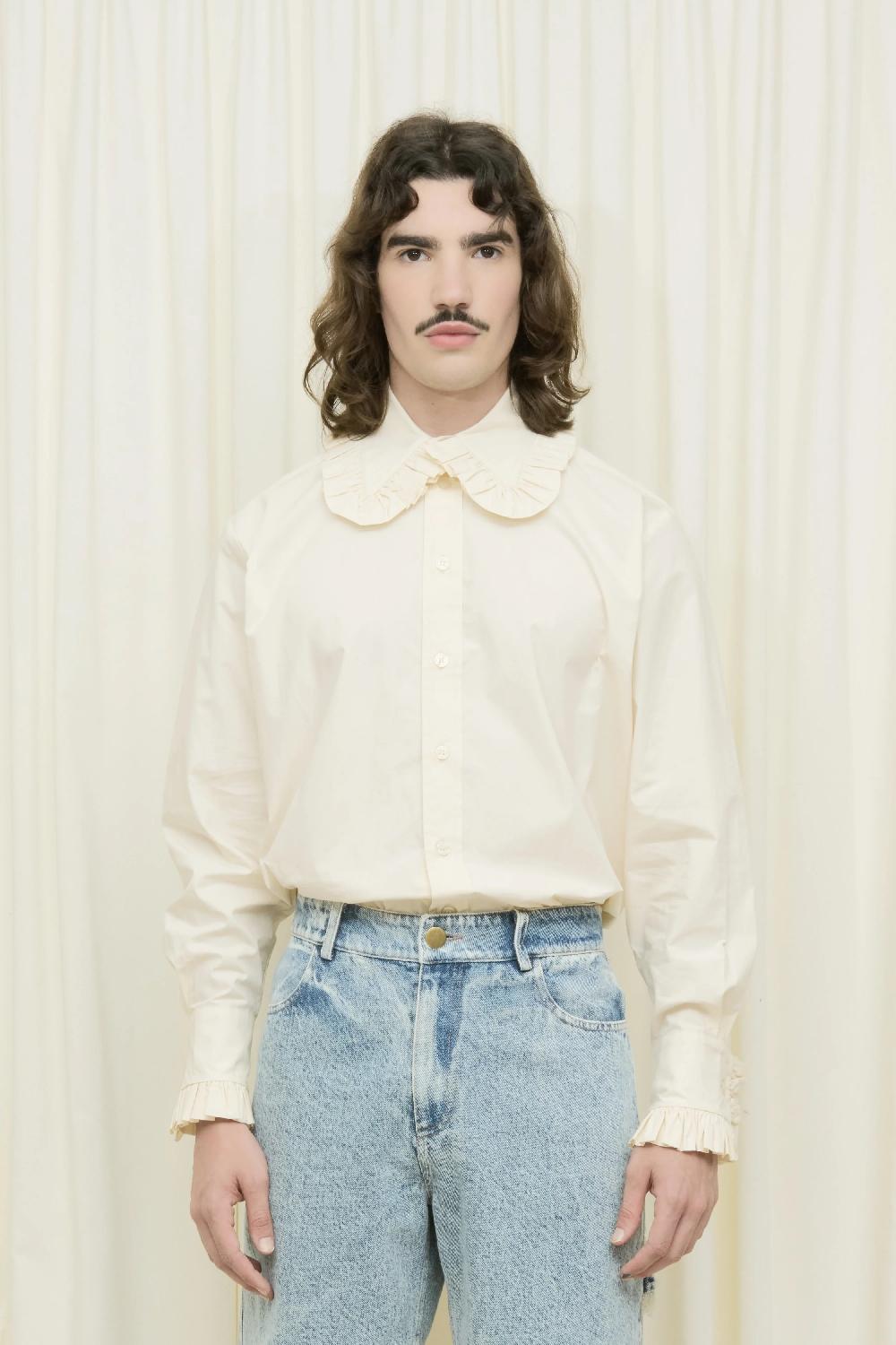 Tanner Fletcher Pippa Ruffle Button Down Shirt