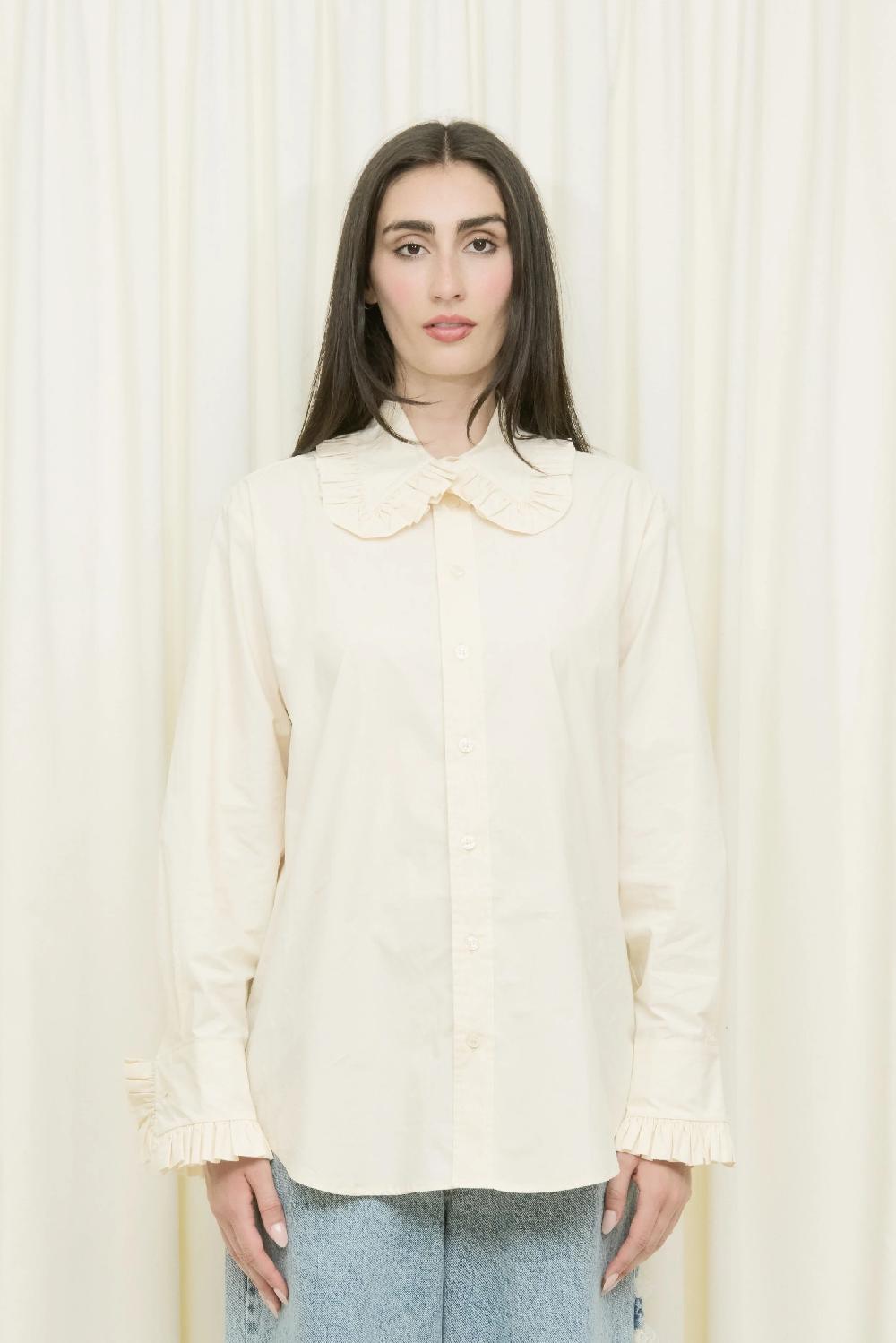 Tanner Fletcher Pippa Ruffle Button Down Shirt