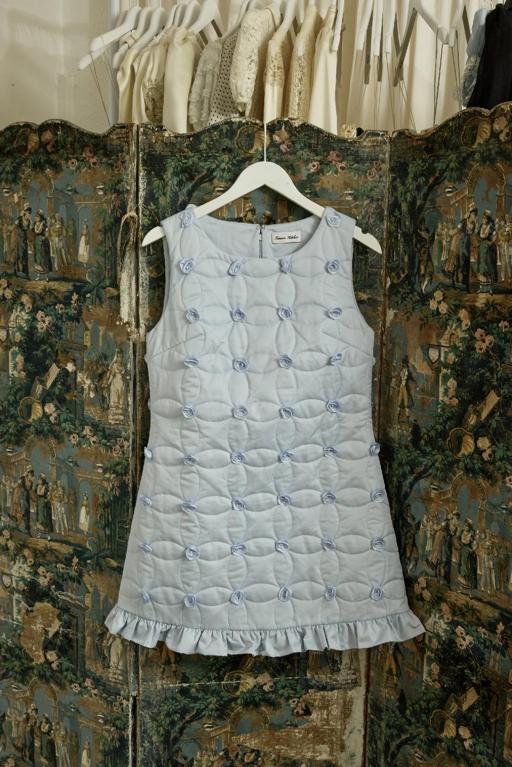 Tanner Fletcher Pippin Quilted Rosette Mini Dress