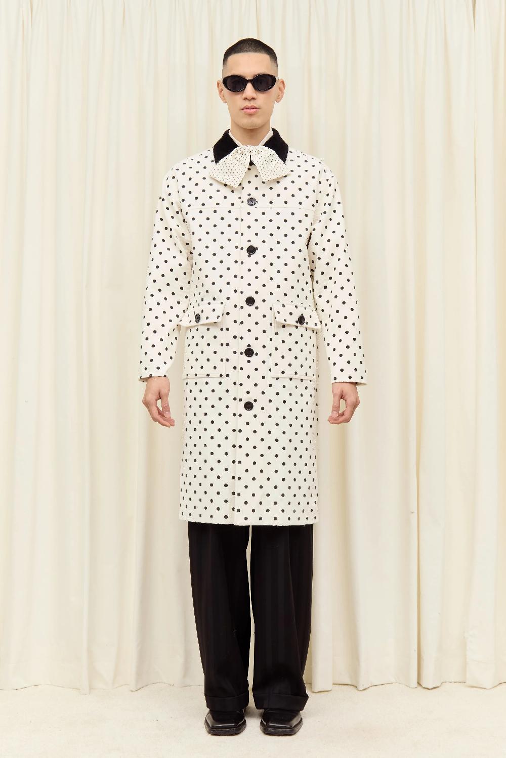 Tanner Fletcher Porter Polkadot Corduroy Coat