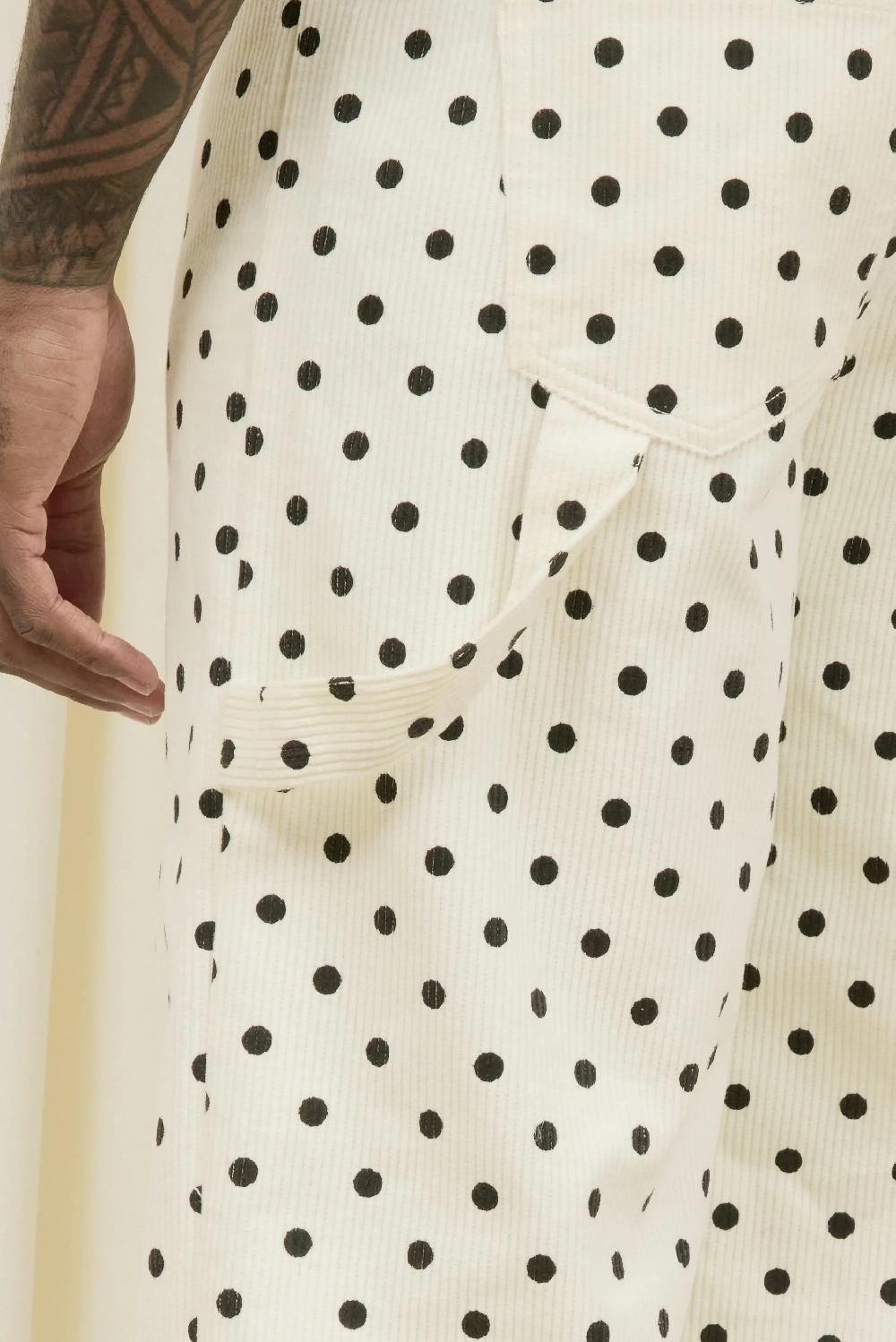 Tanner Fletcher Sid Loop Polkadot Corduroy Pant