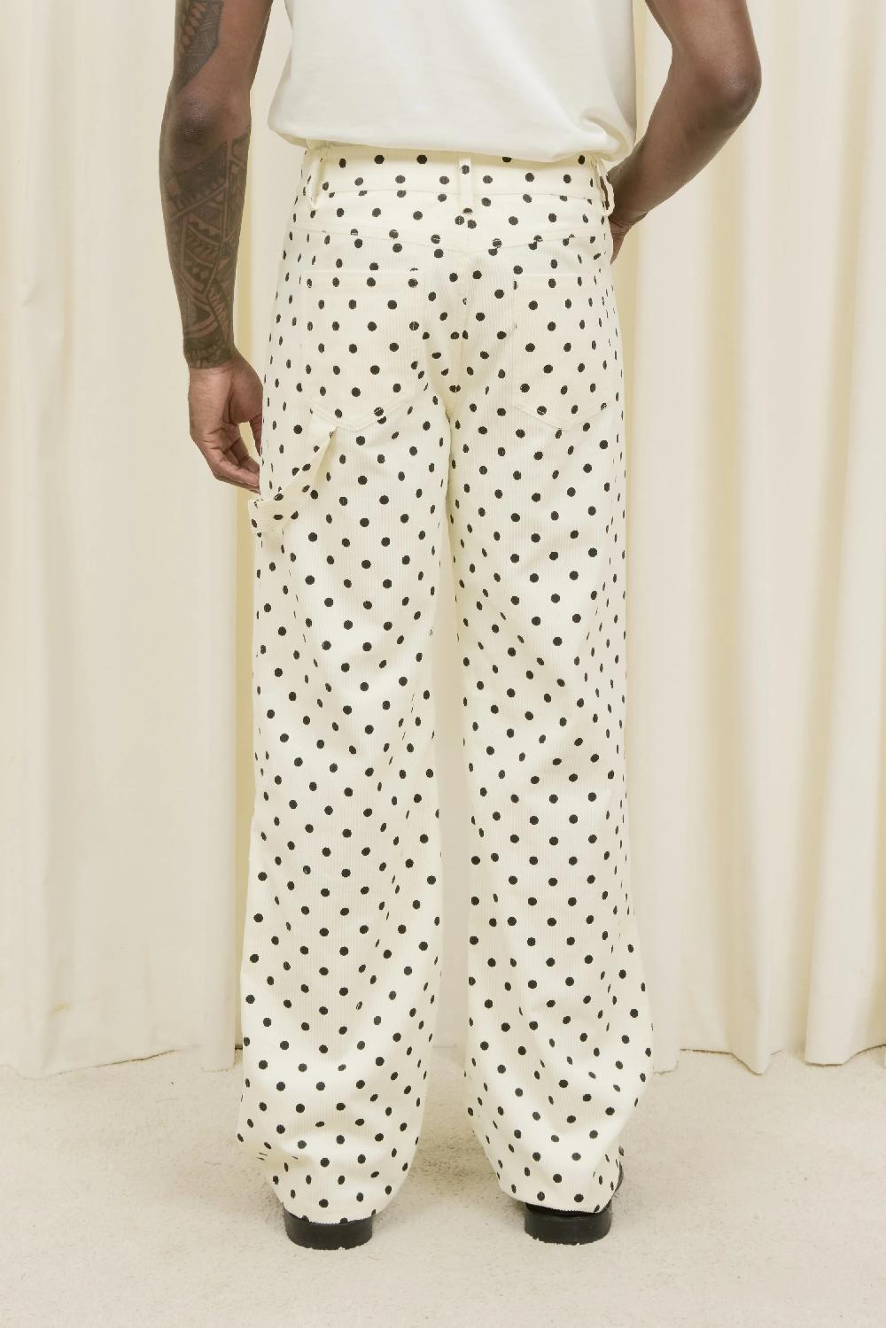 Tanner Fletcher Sid Loop Polkadot Corduroy Pant