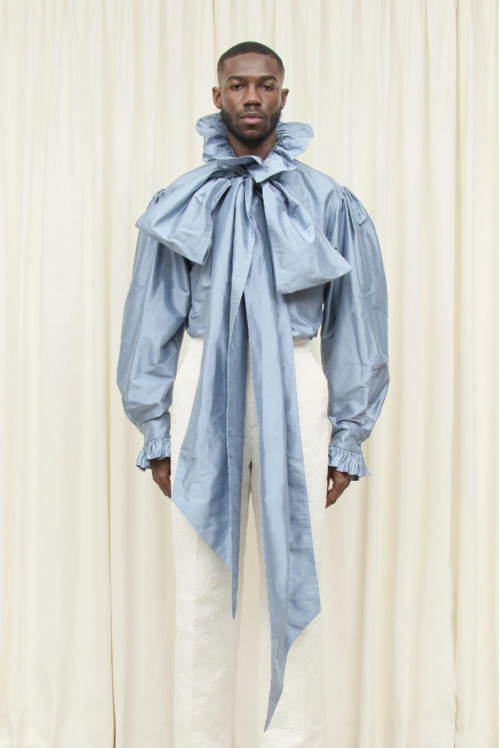 tanner fletcher Simone Oversized Bow Blouse