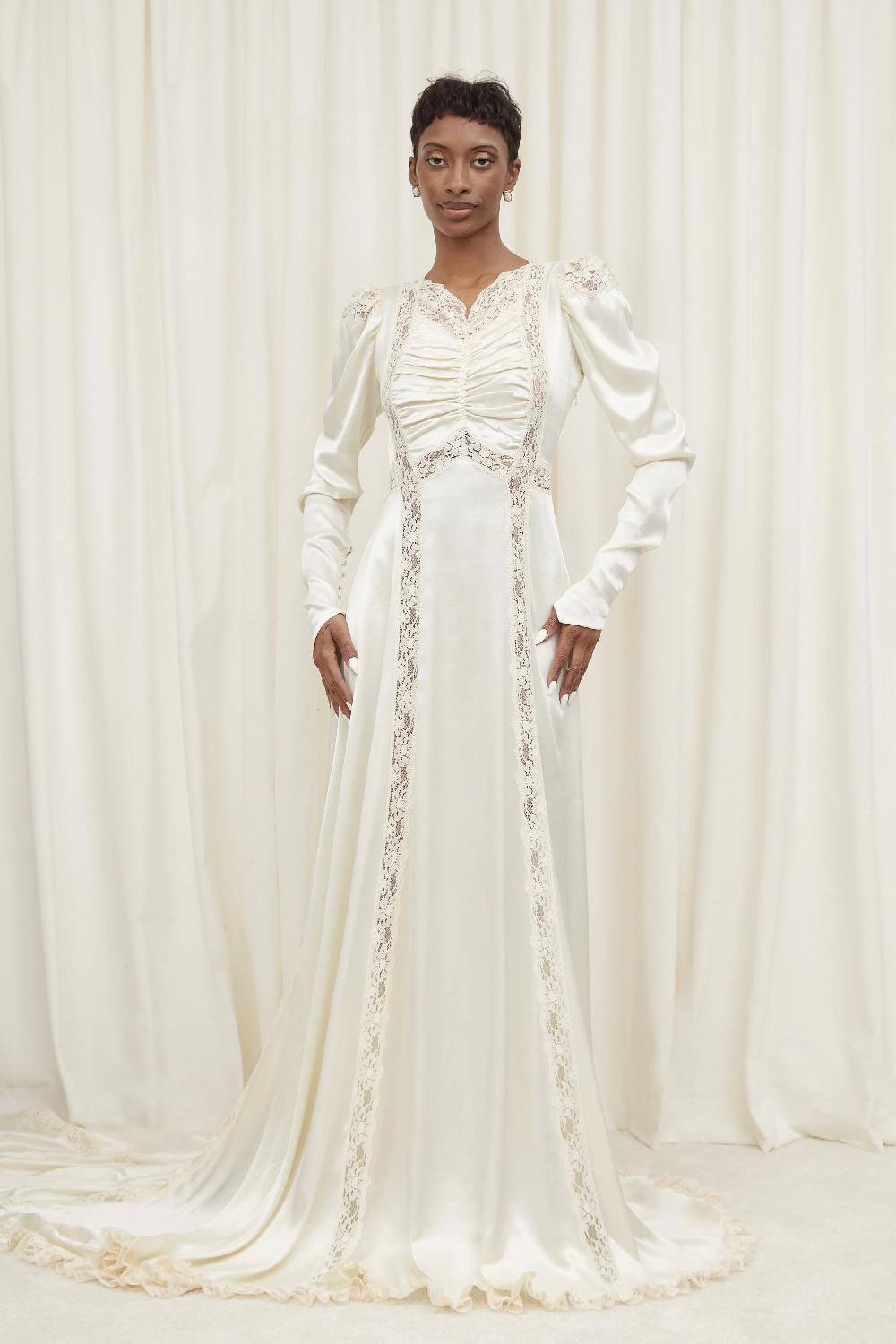 tanner fletcher Sophia Long Sleeve Gown