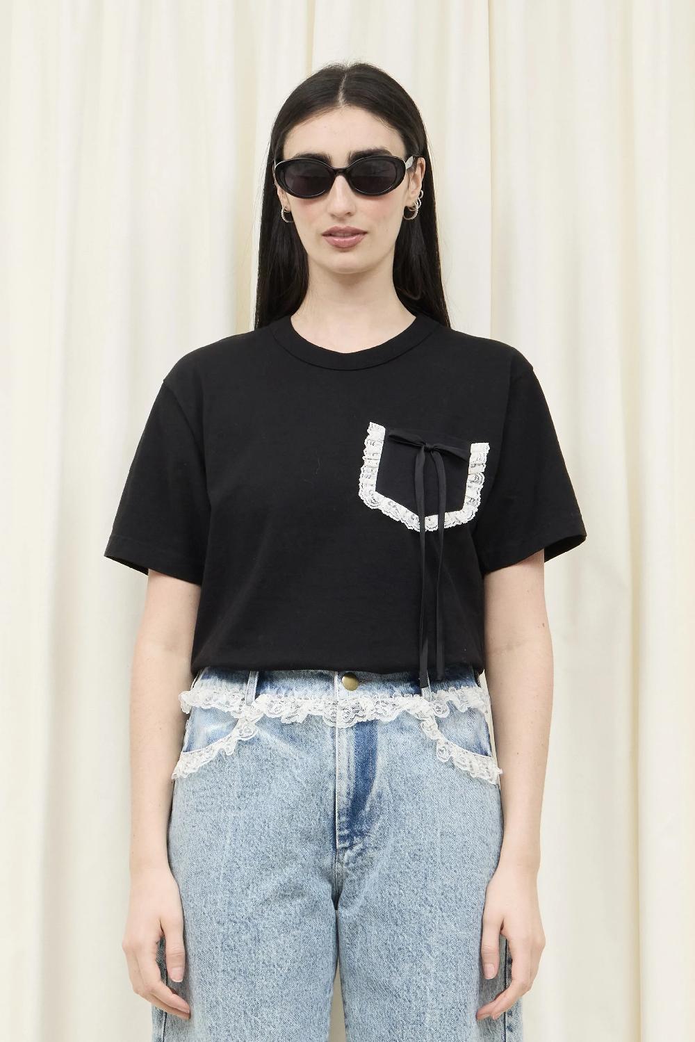 Tanner Fletcher Stuart Lace Pocket Tee