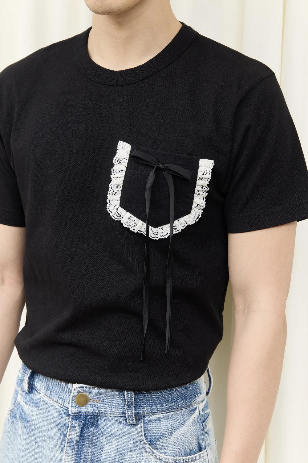 Tanner Fletcher Stuart Lace Pocket Tee