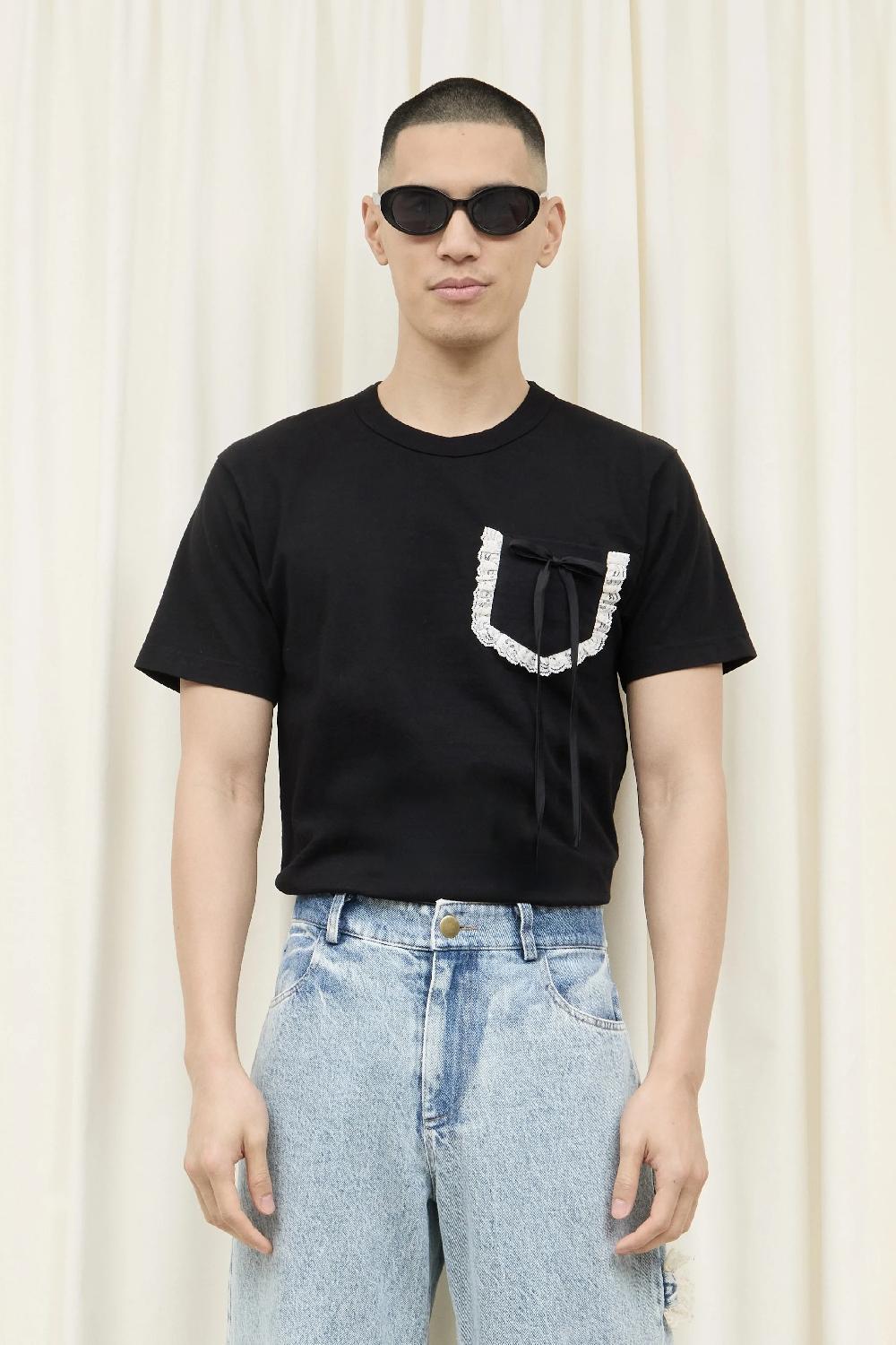 Tanner Fletcher Stuart Lace Pocket Tee