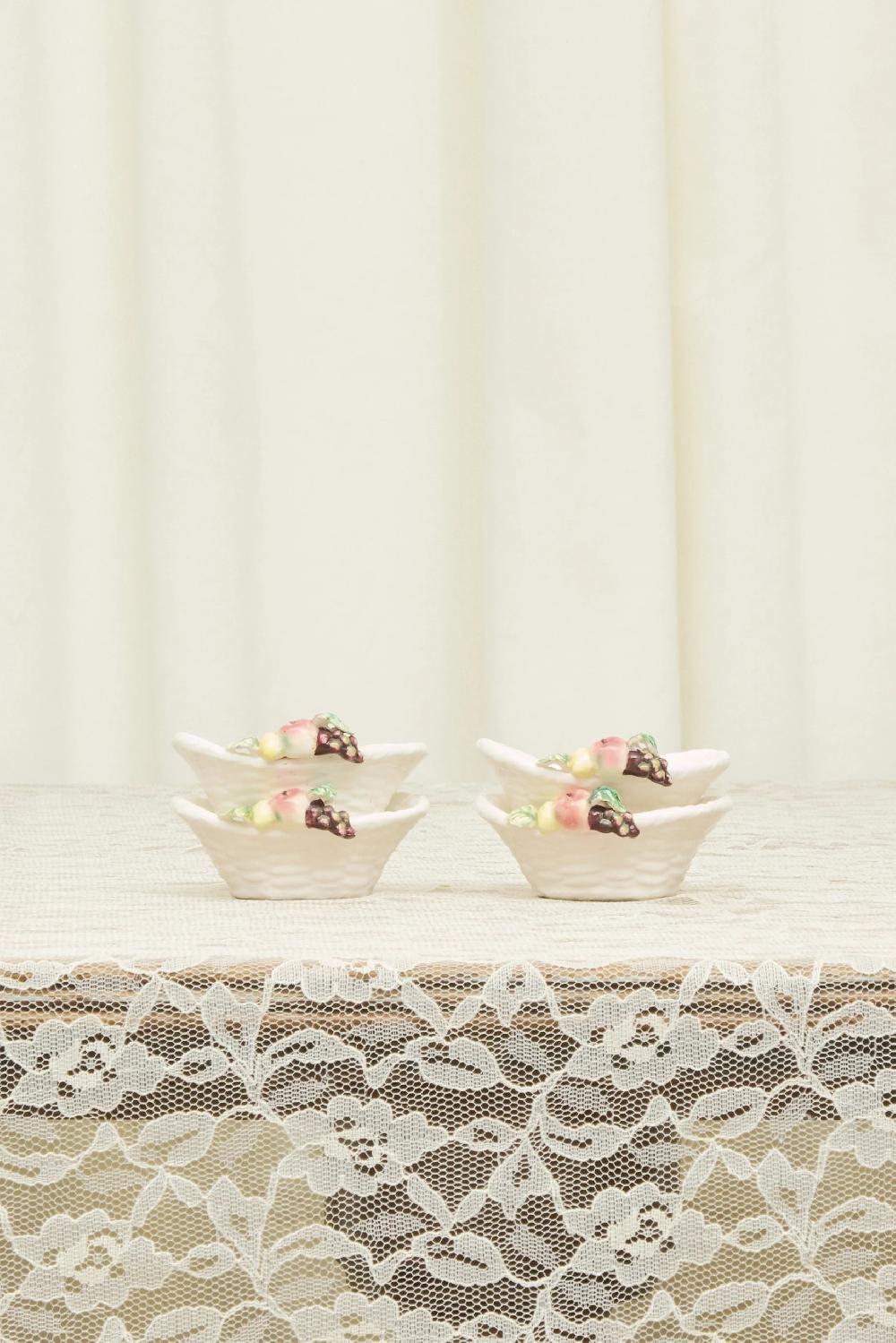 Tanner Fletcher Vintage Basket Dishes Set/4