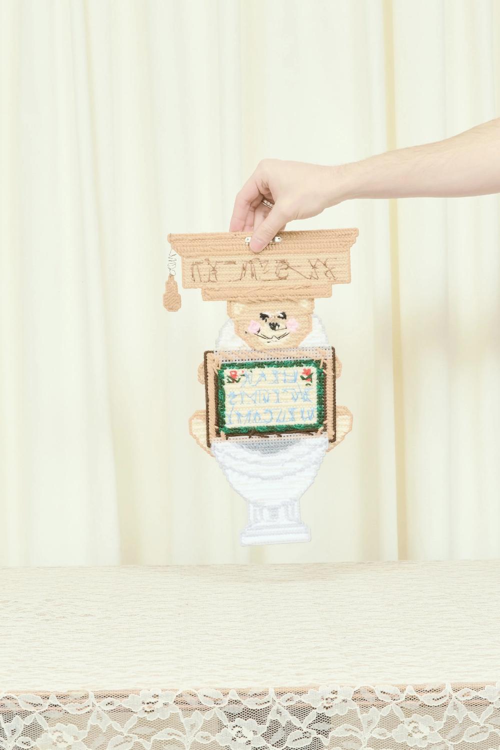 Tanner Fletcher Vintage "Bear Bottoms" Needlepoint