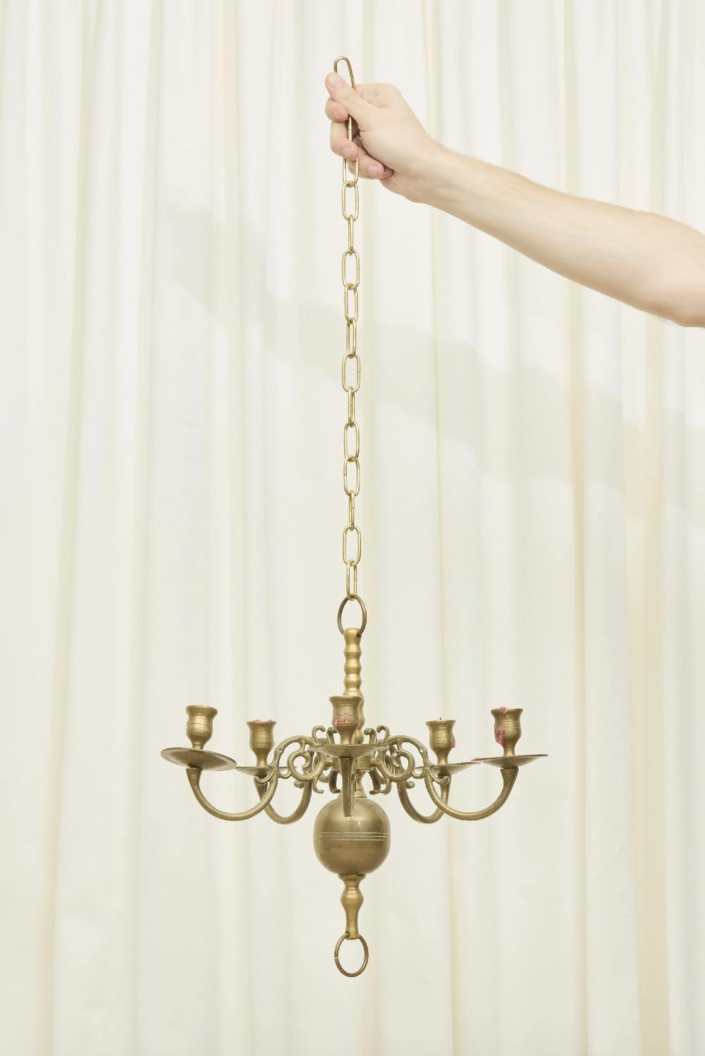 Tanner Fletcher Vintage Brass Chandelier