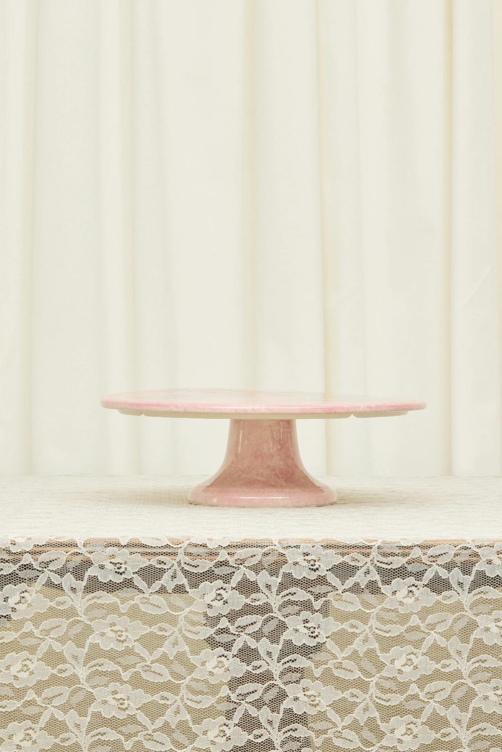 Tanner Fletcher Vintage Ceramic Bow Cake Stand