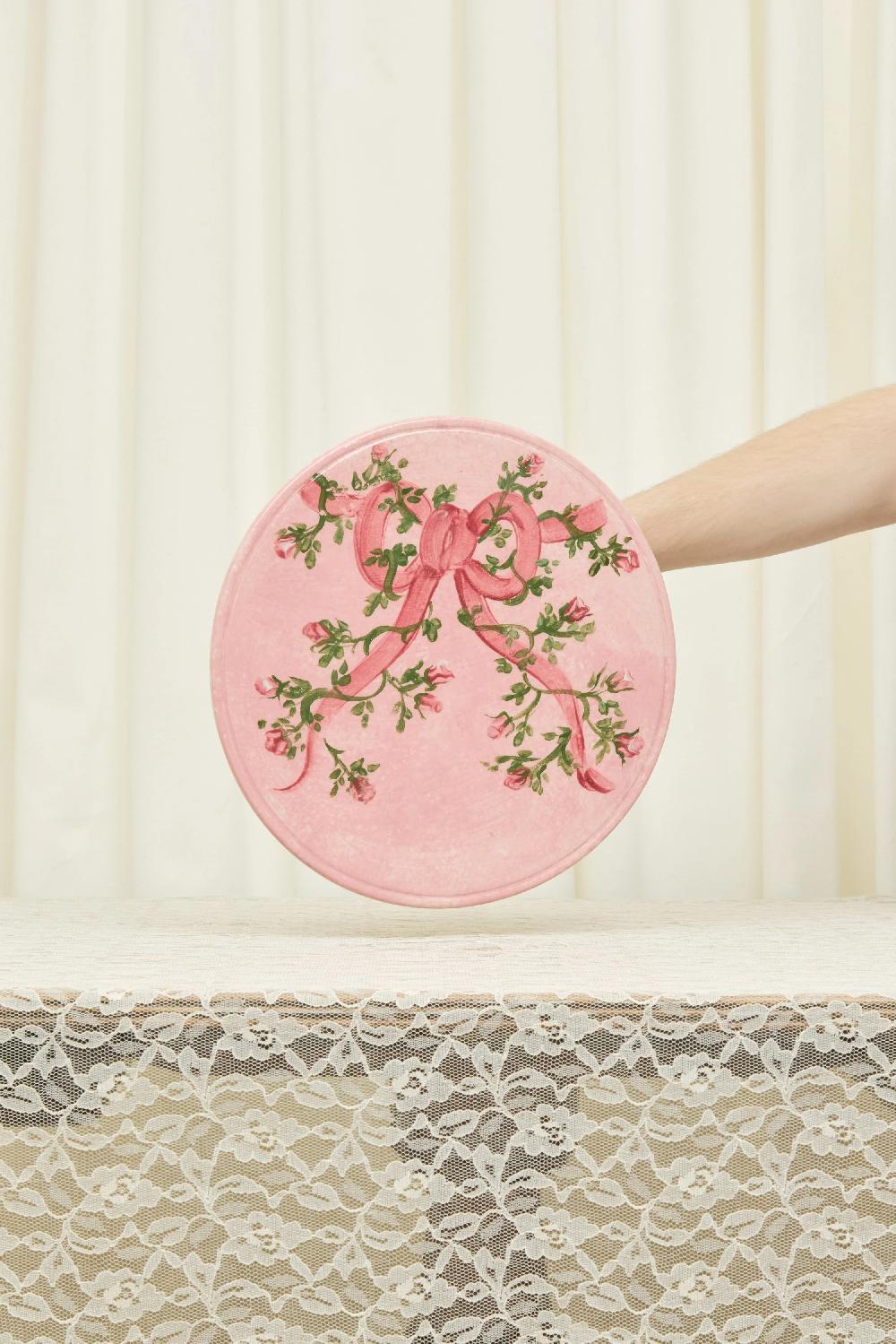 Tanner Fletcher Vintage Ceramic Bow Cake Stand