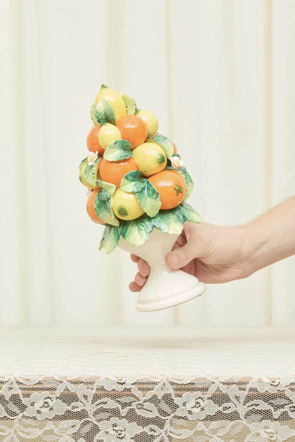 Tanner Fletcher Vintage Ceramic Fruit Topiary