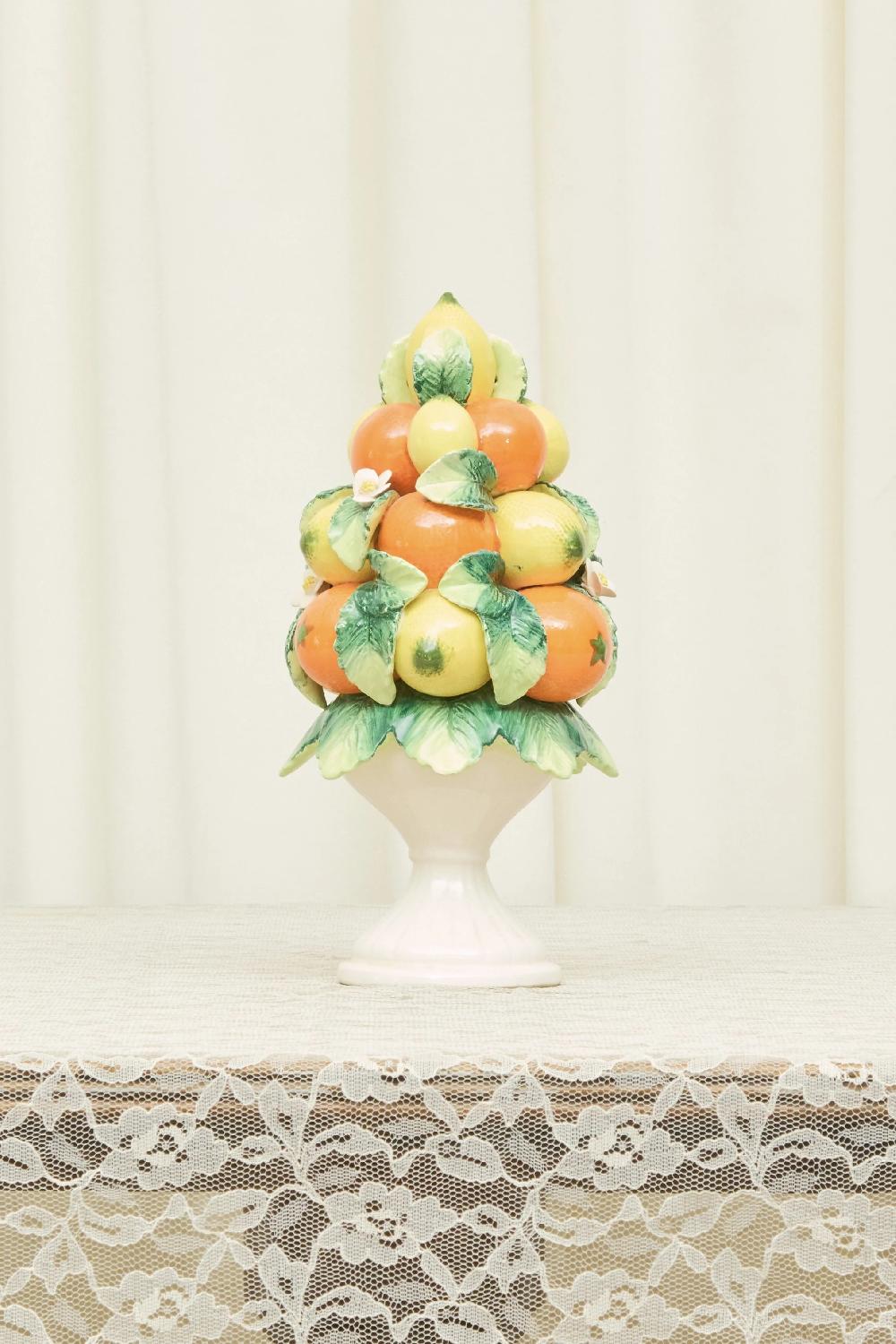 tanner fletcher Vintage Ceramic Fruit Topiary
